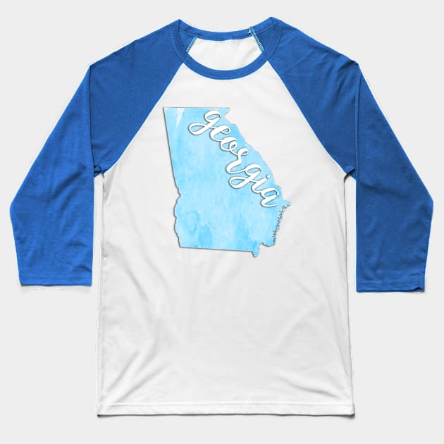 Georgia 6 Baseball T-Shirt by doodlesbydani